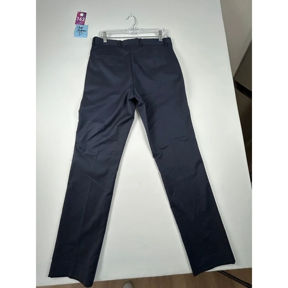 J Ferrar Mens Slim Dress Pants Size 30x32 Black Business Casual Office Wear NWOT